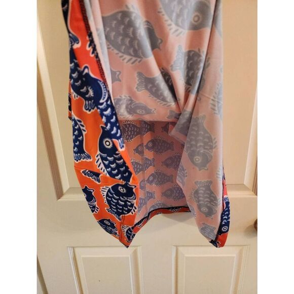 Jean-Pierre Klifa Bridgit dress,  fish print size large - Picture 4 of 7